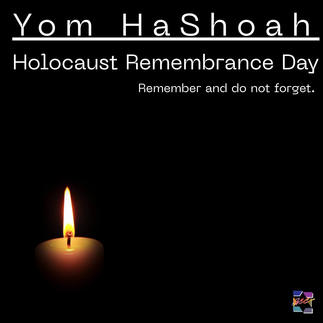 Tonight we mark Yom HaShoah--Holocaust Remembrance Day. "The full name of the day commemorating the victims of the Holocaust is “Yom Hashoah Ve-Hagevurah” — literally the “Day of (Remembrance of) the Holocaust and the Heroism.” It is marked on the 27th day in the month of Nisan — a week after the seventh day of Passover, and a week before Yom Hazikaron (Memorial Day for Israel’s fallen soldiers)." - My Jewish Learning

Learn more about Yom HaShoah at myjewishlearning.com/article/yom-hashoah-holocaust-memorial-day/

#YomHaShoah #HolocaustRemembranceDay #BCC #BethChayimChadashim #LGBT #LGBTQ #LGBTQIA #GayJews #LesbianJews #TransJews #QueerJews #JewishLA #LosAngeles