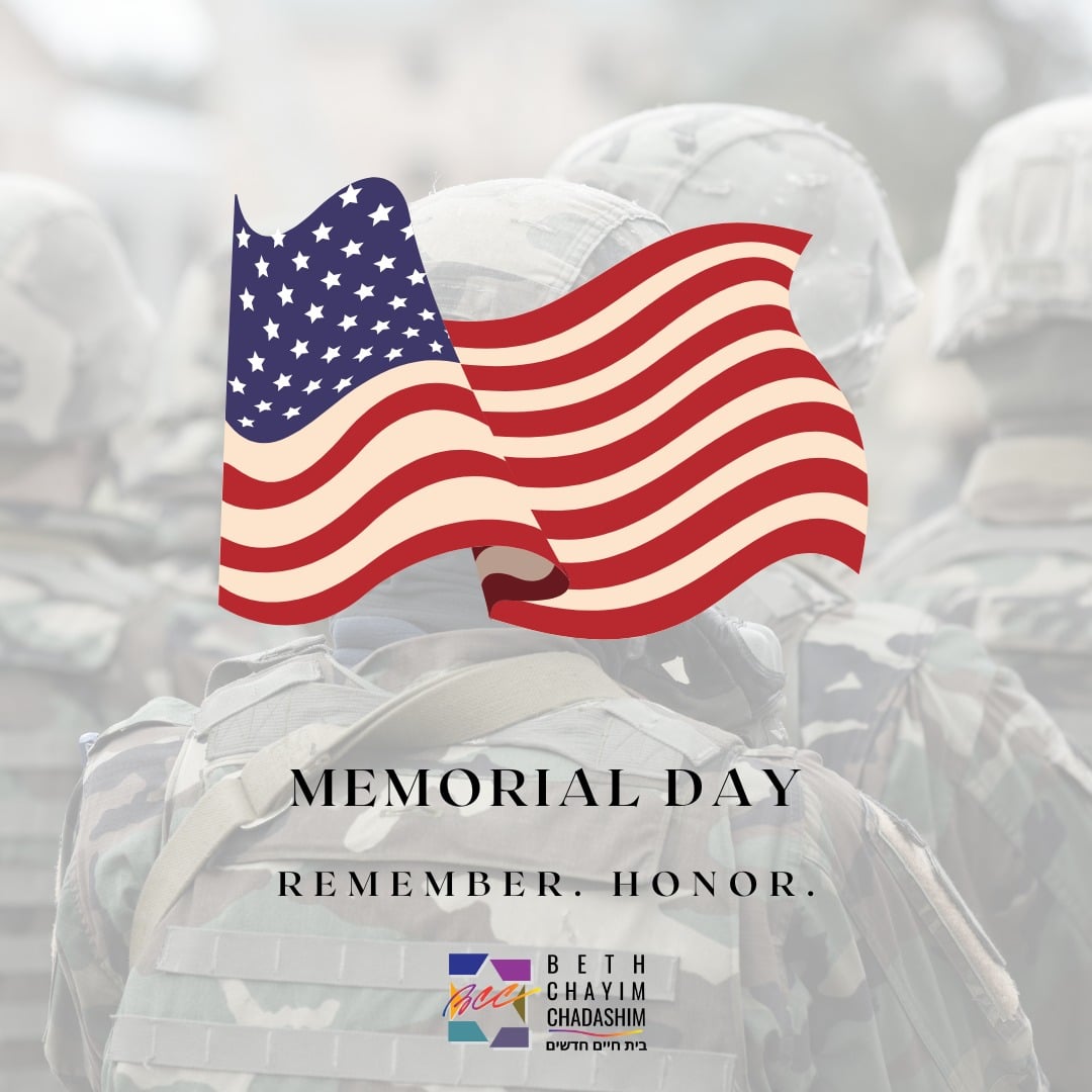 Happy Memorial Day from all of us at BCC!

#BCC #BethChayimChadashim #LGBT #LGBTQ #LGBTQIA #GayJews #LesbianJews #TransJews #QueerJews #JewishLA