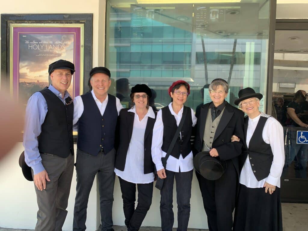 Costume contestants at the screening of the film